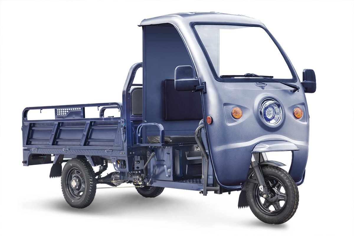 Грузовой электротрицикл Rutrike D4 КАБИНА 1800 60V1500W — Синий