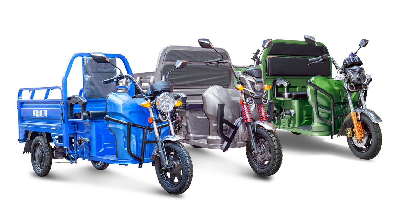 Трицикл rutrike d2 1500 60v1000w Lux