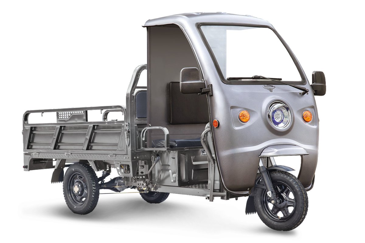 Грузовой электротрицикл Rutrike D4 КАБИНА 1800 60V1500W — Зеленый