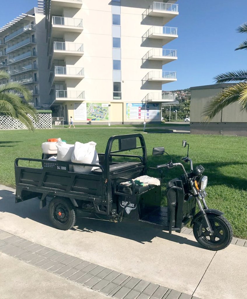 Электрический трицикл в санатории