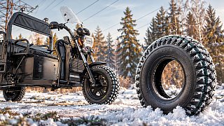 Зимняя резина для грузовых электрических трициклов Rutrike