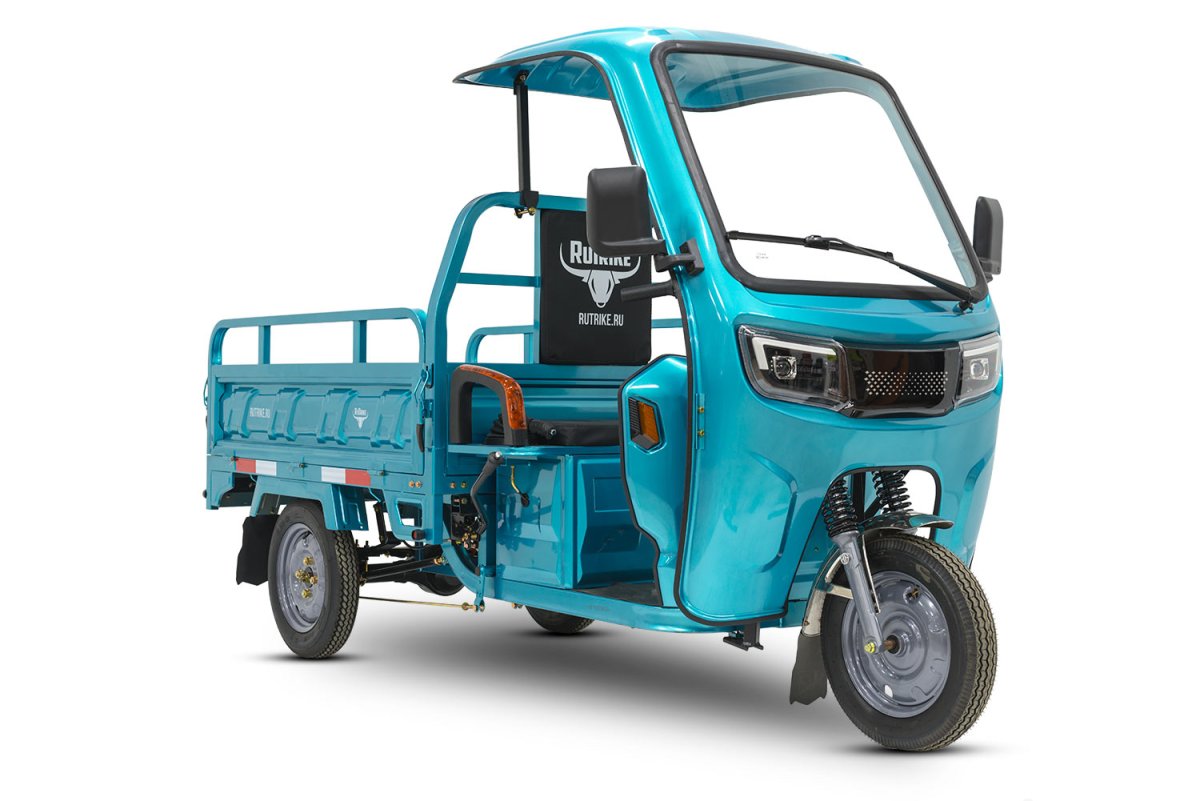 Грузовой электротрицикл Rutrike Глобус NEXT 1500 60V1200W — Синий