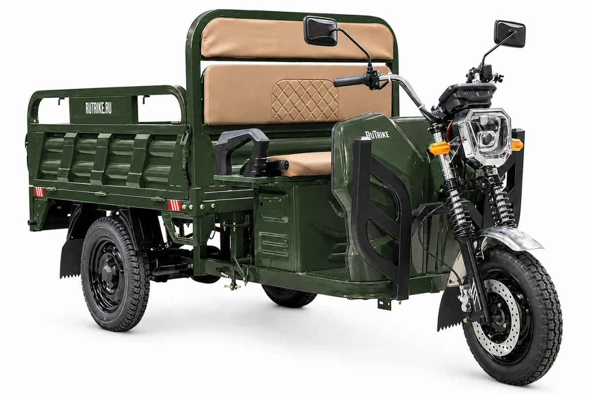 Грузовой электротрицикл Rutrike Дукат NEXT 1500 72V1500W — Зеленый