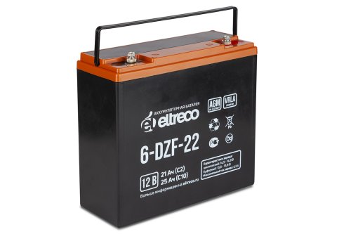 Тяговый аккумулятор ELTRECO 6-DZF-22 (6-DZF-20) (12V22A/H C2)