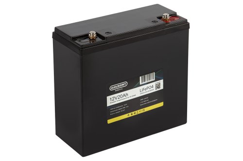 Литиевый тяговый аккумулятор Gelbert LiFePO4 (12V/20Ah/20A/240Wh) [6-DZF-20, 6-DZM-20]