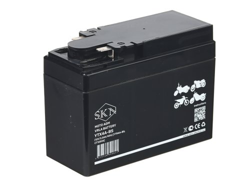 Аккумулятор стартерный для мототехники SKN YTX4A-BS (12V/2,5Ah/45A) [YTR4A-BS, CT 12026]