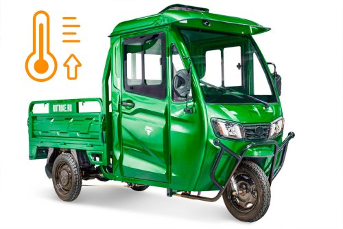 Грузовой электротрицикл Rutrike КАРГО Кабина 1500 60V1000W с обогревом