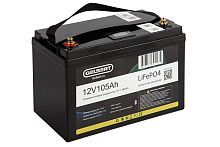 Литиевый тяговый аккумулятор Gelbert LiFePO4 (12V/105Ah/100А/1,260Wh) [ 6-EVF-100] Bluetooth