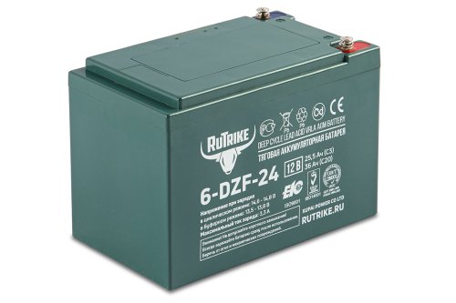 Тяговый аккумулятор RuTrike 6-DZF-24 (12V24A/H C2)