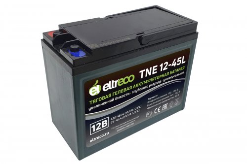 Тяговый аккумулятор Eltreco TNE12-45 (12V38A/H C3)