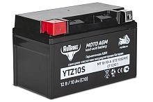Аккумулятор стартерный для мототехники Rutrike YTZ10S (12V/10Ah) (UTZ10S, CT 1210.1, MT 12-10-A)