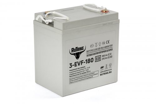 Тяговый аккумулятор RuTrike 3-EVF-180 (6V180A/H C3)