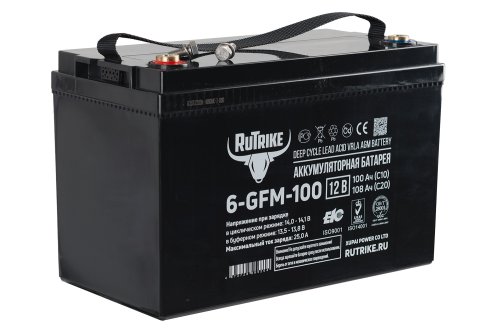 Аккумулятор для ИБП Rutrike 6-GFM-100 (12V108A/H C20)