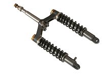 Передняя амортизационная вилка в сборе с траверсами Rutrike Фактор NEXT